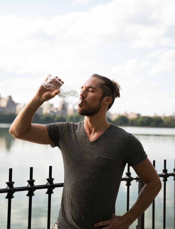 drinking water