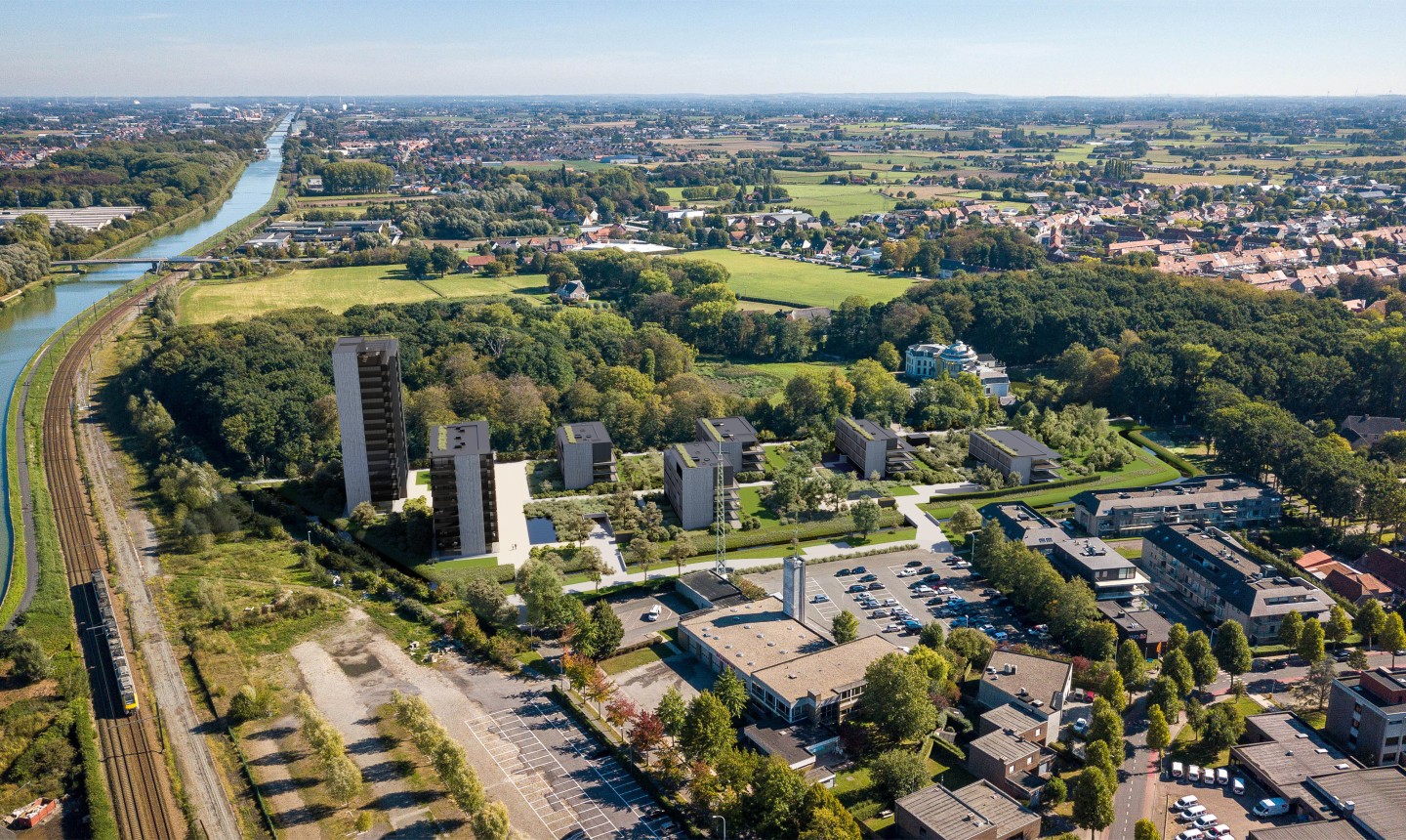 Luchtfoto Blauwpoorte